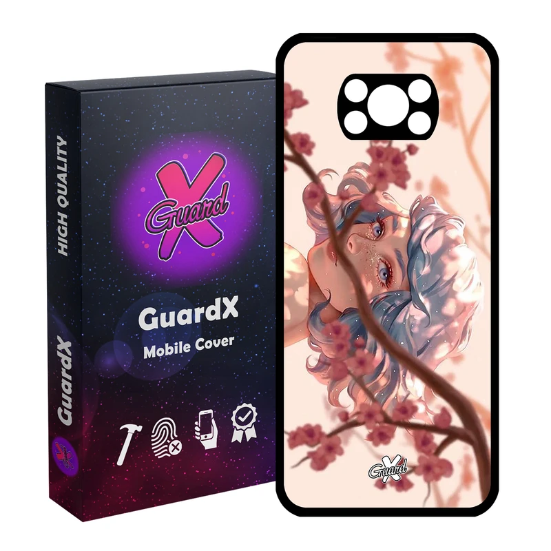 کاور گارد ایکس طرح Girl مدل Glass10007 مناسب برای گوشی موبایل شیائومی Poco X3 Pro