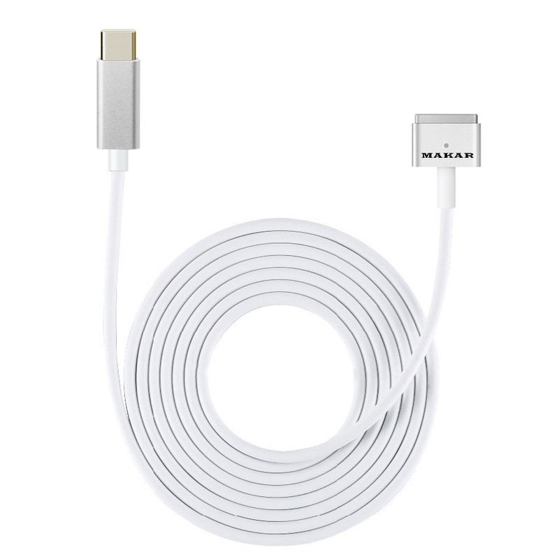 کابل شارژ مک بوک‌ USB-C to MagSafe2 ماکار مدل MK-Mag2 طول دو متر