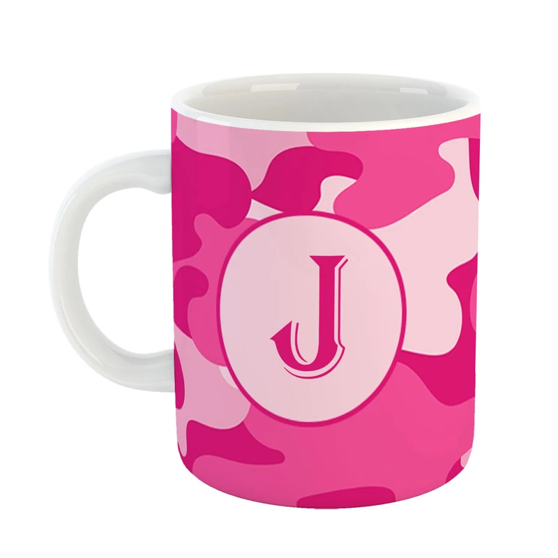 ماگ پاد افرین مدل فانتزی طرح حرف J کد 12