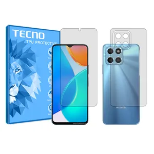 Transparent techno screen protector HyGEL model suitable for Honor X6 mobile phone along with phone back protector