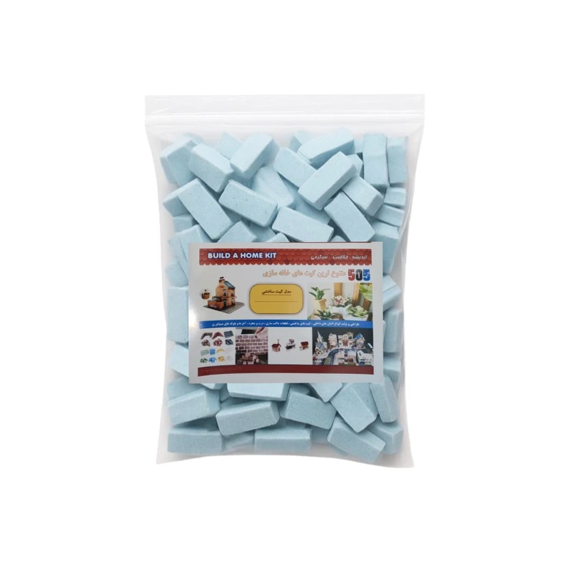 ساختنی 256 تکه 505 مدل آجر خانه سازی مینیاتوری کد Brk--256