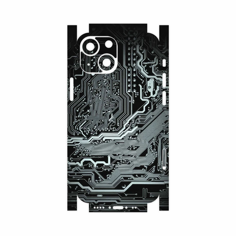 برچسب پوششی ماهوت مدل Black-Printed-Circuit-Board-FullSkin مناسب برای گوشی موبایل اپل iPhone 13 Mini