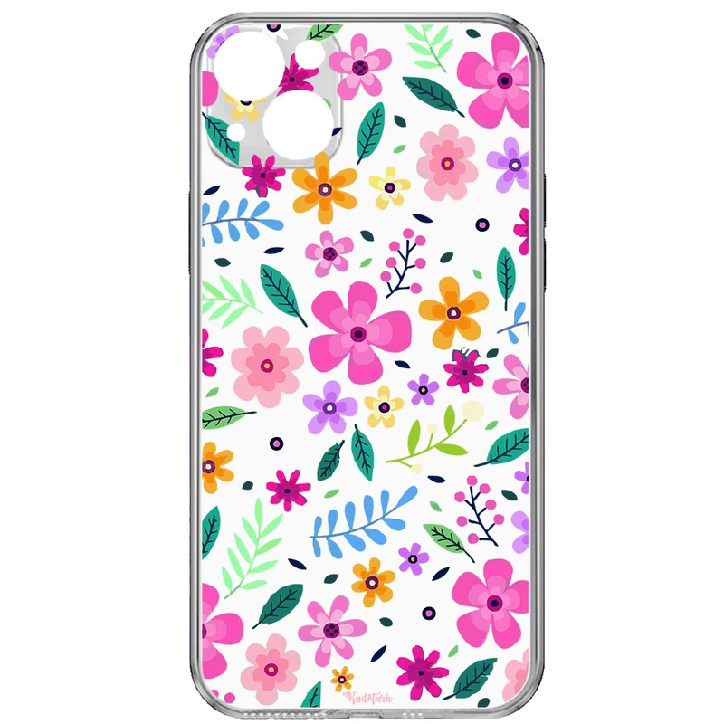 کاور طرح گل مناسب برای گوشی موبایل اپل IPhone 15 