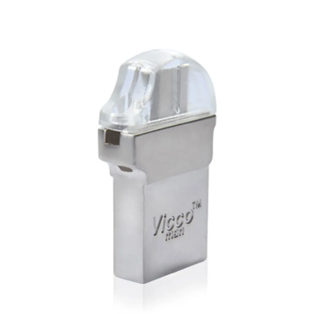 فلش مموری ویکو من مدل vc130OTG USB3 SILVER ظرفیت 32گیگابایت