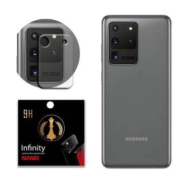   محافظ لنز دوربین اینفینیتی مدل Pro Max مناسب برای گوشی موبایل سامسونگ Galaxy S20 Ultra بسته 2 عددی