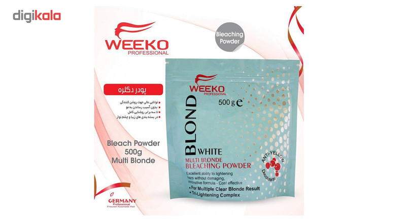 پودر دکلره ویکو مدل Blond White مقدار 500 گرم پودر دکلره ویکو مدل Blond White مقدار 500 گرم