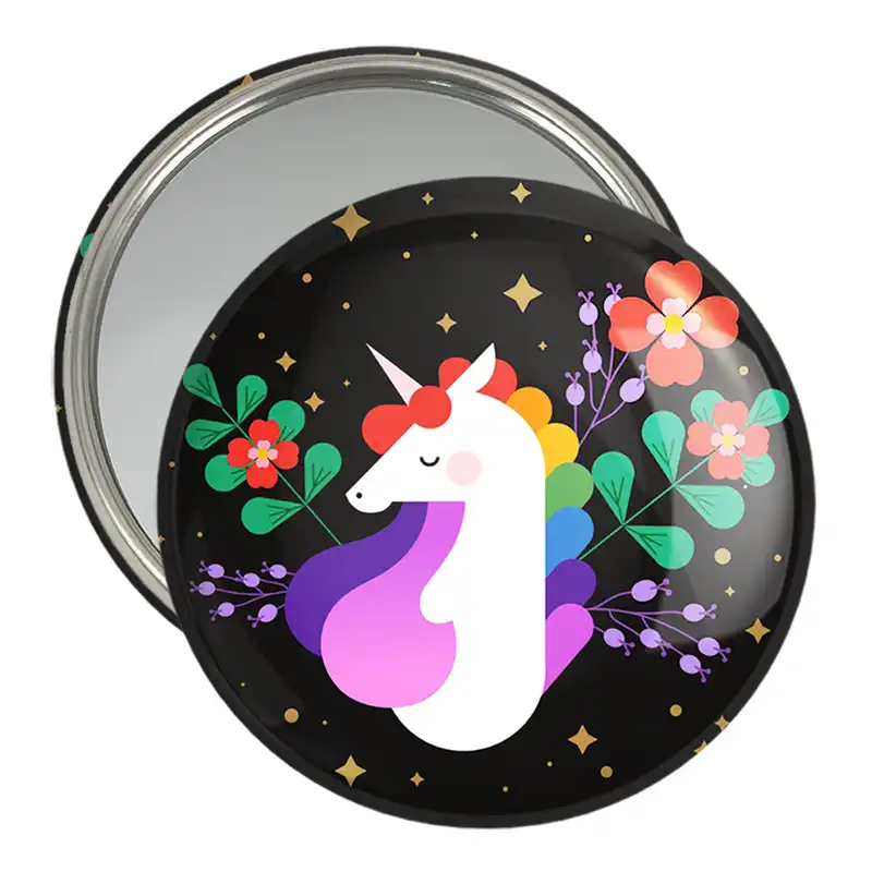 آینه جیبی خندالو مدل اسب تک شاخ یونیکورن کد 1113