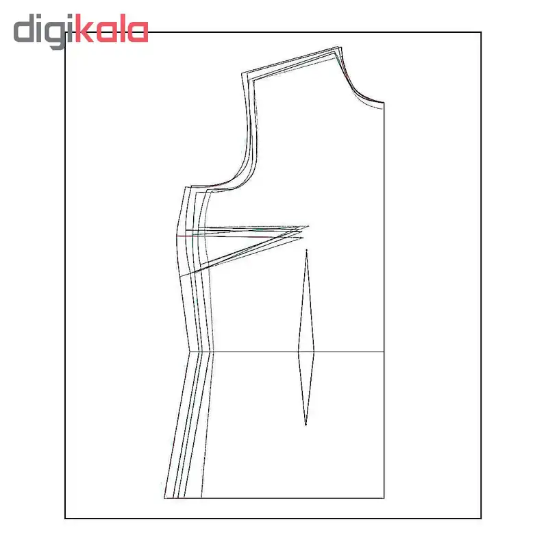 مجموعه 10 عددی الگو خیاطی بالاتنه و آستین زنانه متد abm سایز 36 تا 54