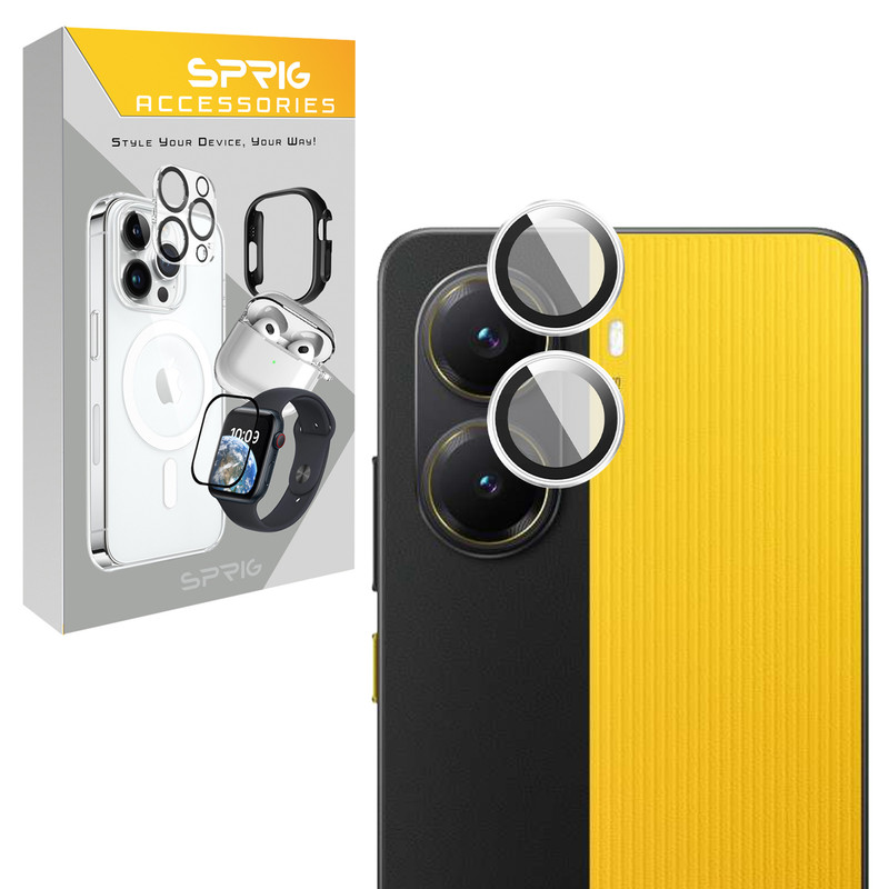 محافظ لنز دوربین رینگی اسپریگ مدل Ring Metal مناسب برای گوشی موبایل شیائومی Poco X7 Pro
