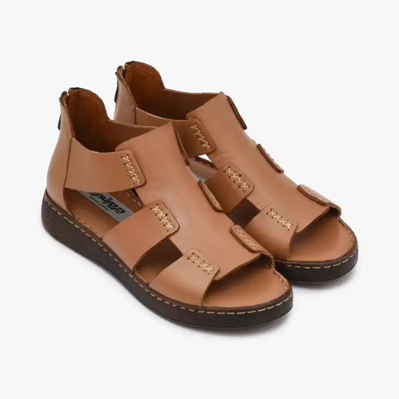 صندل زنانه چرم تهران مدل 6050E