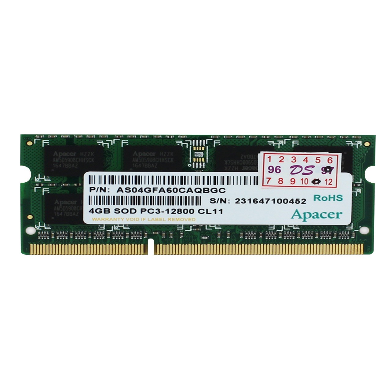 رم لپ تاپ اپیسر مدل DDR3 ، 1600MHZ ظرفیت 4 گیگابایت