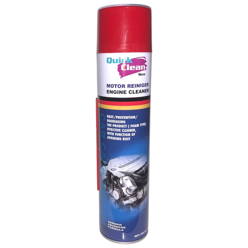 اسپری تمیز کننده موتور خودرو کوییک کلین مدل ای2018 حجم 650ml