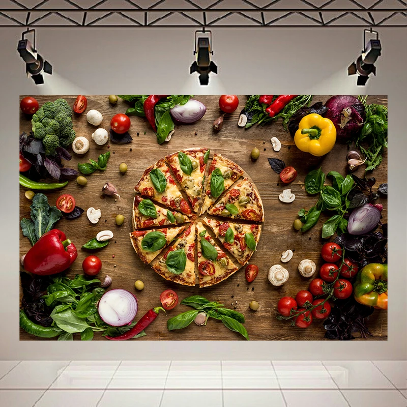 پوستر پارچه ای طرح فست فود مدل پیتزا کد AR17950
