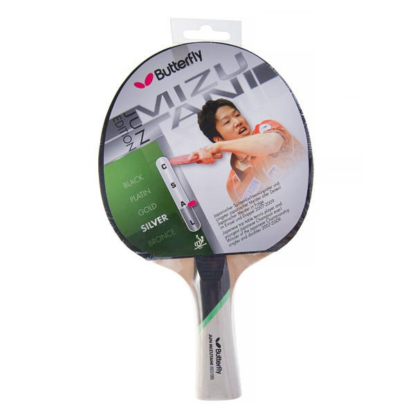 راکت پینگ پنگ باترفلای مدل Jun Mizutani Silver 850500