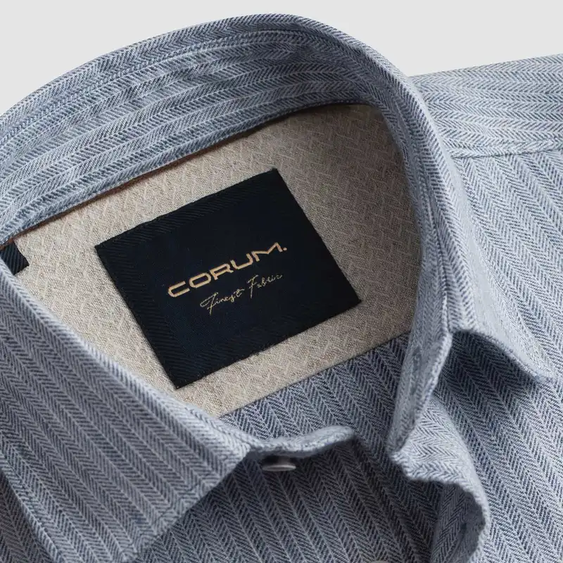 پیراهن آستین بلند مردانه کروم مدل دو جیب 2410102