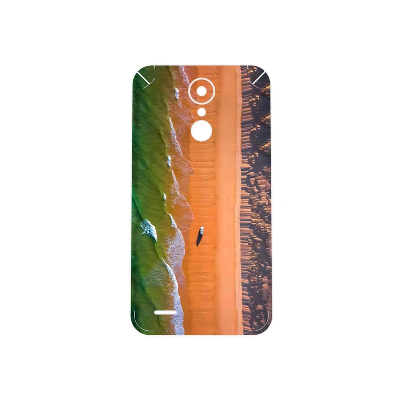 برچسب پوششی ماهوت مدل Beach and Green Sea مناسب برای گوشی موبایل ال جی K10 2017