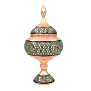 شکلات خوری خاتم کاری مسی مدل 30