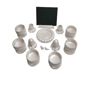 مجموعه ظروف هفت سین 14 پارچه مدل مراکشی پایه دار