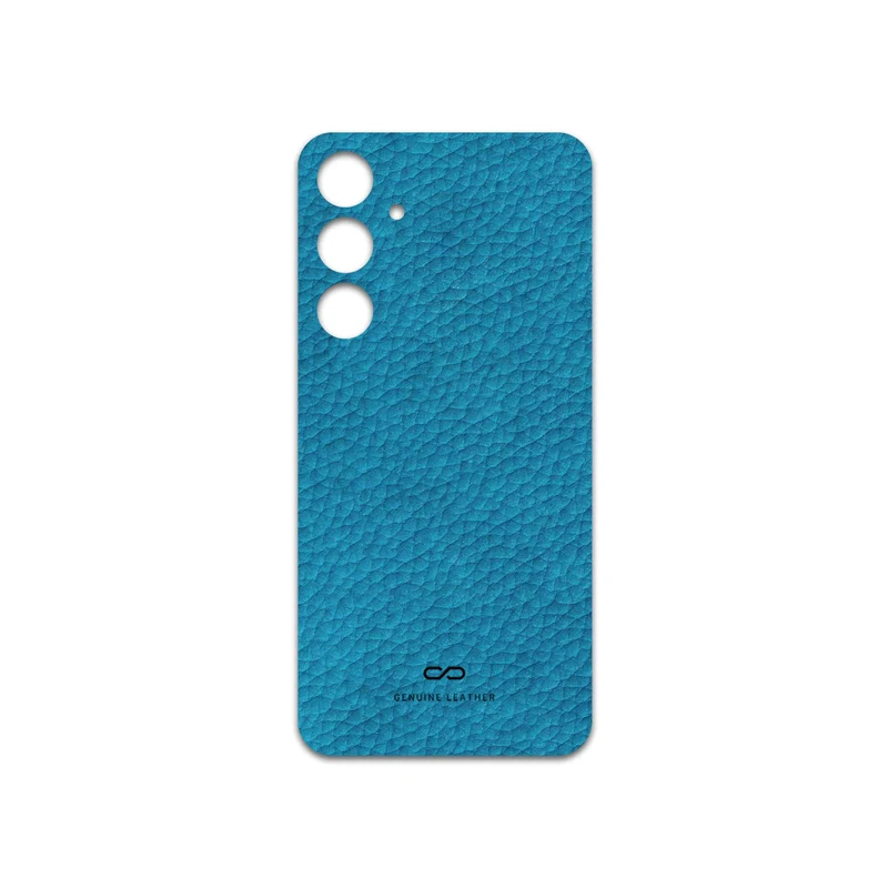 برچسب پوششی ماهوت مدل Blue-Leather مناسب برای گوشی موبایل سامسونگ Galaxy A35