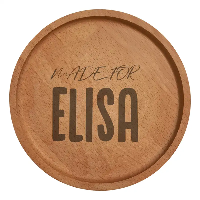 بشقاب چوبی مدل الیسا