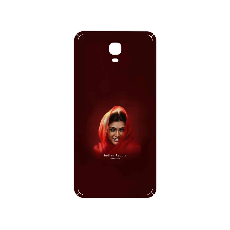 برچسب پوششی ماهوت مدل Portrait of an Indian Woman مناسب برای گوشی موبایل جی ال ایکس Aria 1