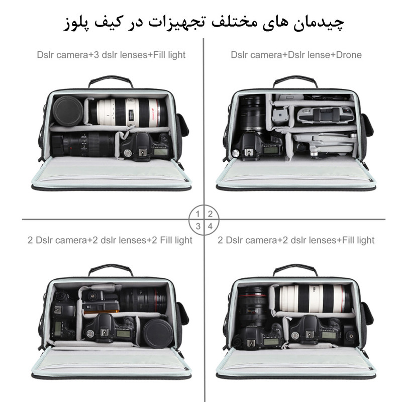 کیف دوربین پلوز مدل Crossbody Shoulder Bag