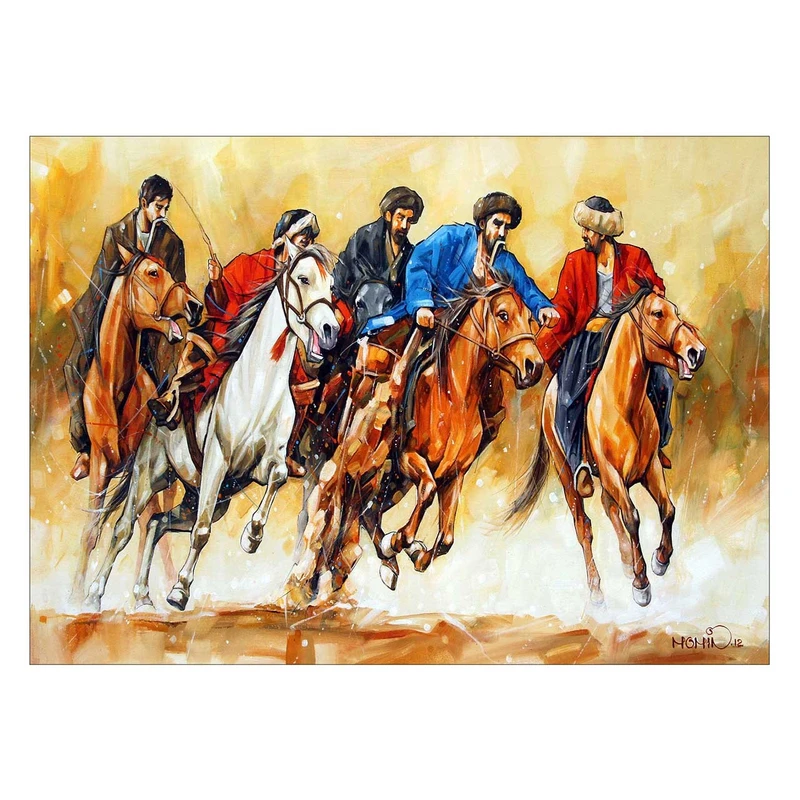 تابلو شاسی ونسونی طرح Visual Arts Of Pakistan سایز 50x70 سانتی متر