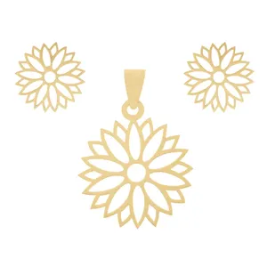 نیم ست طلا 18 عیار زرمان مدل MS0259