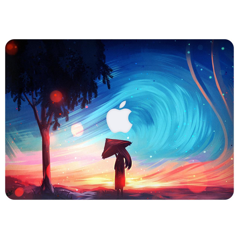 برچسب تزئینی ونسونی مدل Abstract Wind Girl مناسب برای مک بوک پرو 13 اینچی