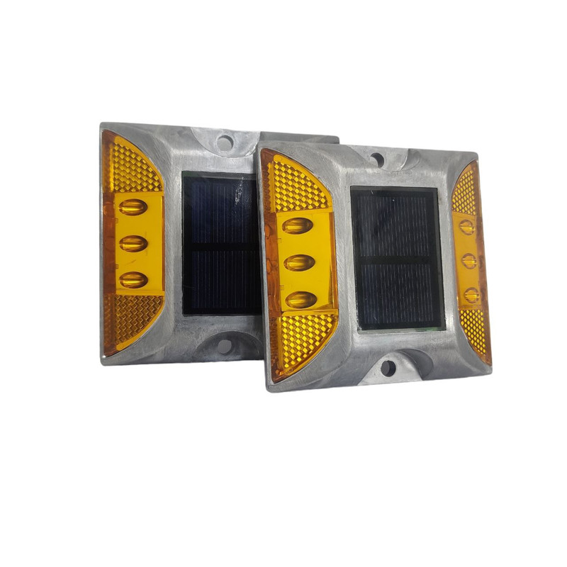 چراغ هشدار سولار مدل چشم گربه ای مجموعه 2 عددی