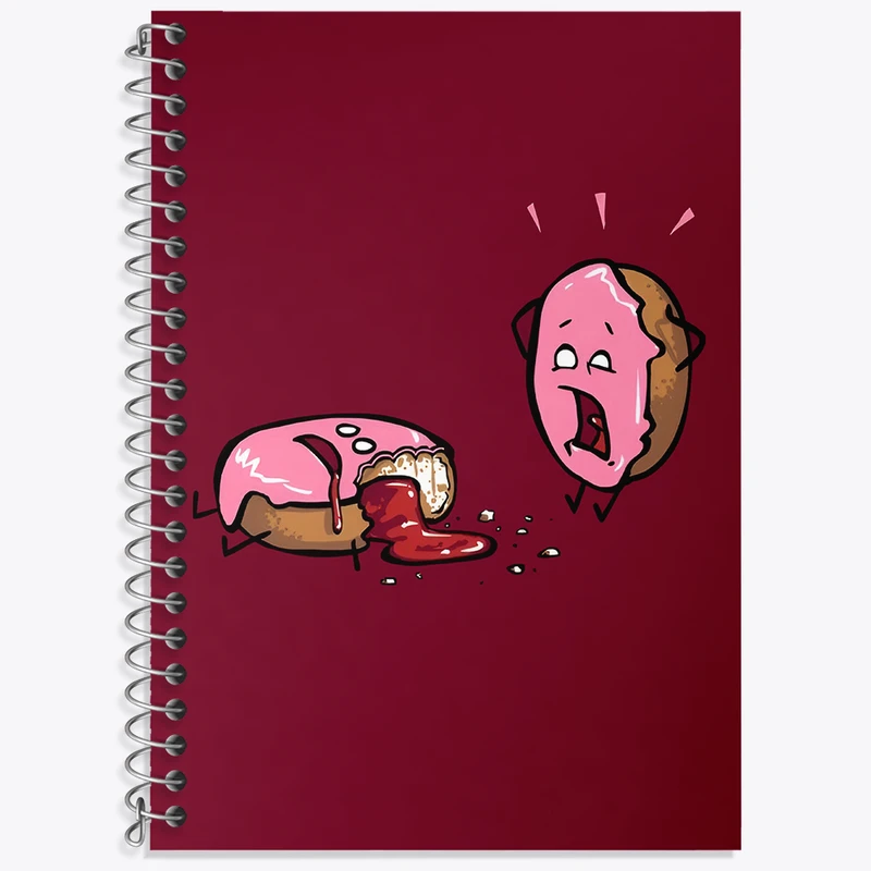 دفتر لغت 50 برگ خندالو طرح دونات کد N2904