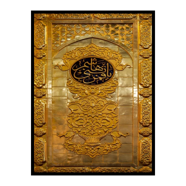 تابلو نوری بکلیت طرح مذهبی کربلا حرم حضرت عباس ابوالفضل مدل B-bu7227 فریم مشکی