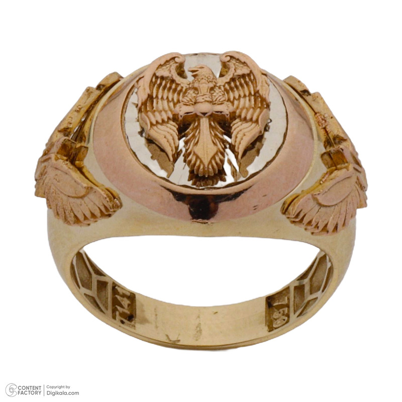 انگشتر طلا 18 عیار مردانه طلای مستجابی مدل 28102