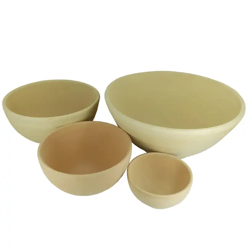 کاسه سفالی خام مدل 04 مجموعه 4 عددی