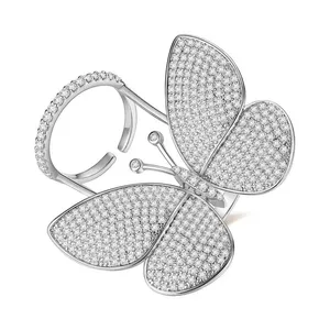 انگشتر زنانه مدل پروانه متحرک - Brn022