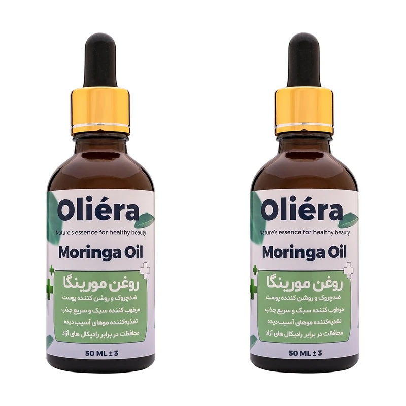 روغن مو اُلیئرا مدل مورینگا کد A حجم 50 میلی لیتر بسته 2 عددی
