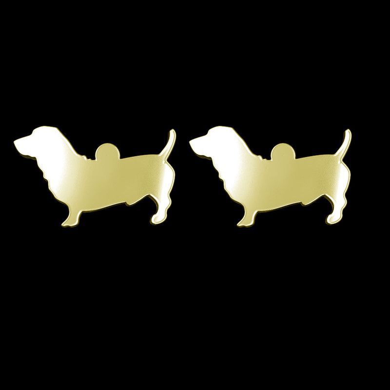 گوشواره طلا 18 عیار زنانه مدوپد مدل سگ کد GA1-16451