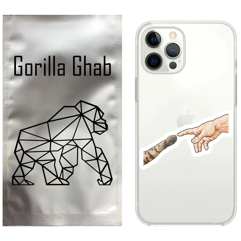 کاور گوریلا قاب مدل CLG کد 94 طرح دست گربه مناسب برای گوشی موبایل اپل iPhone 13 Pro Max