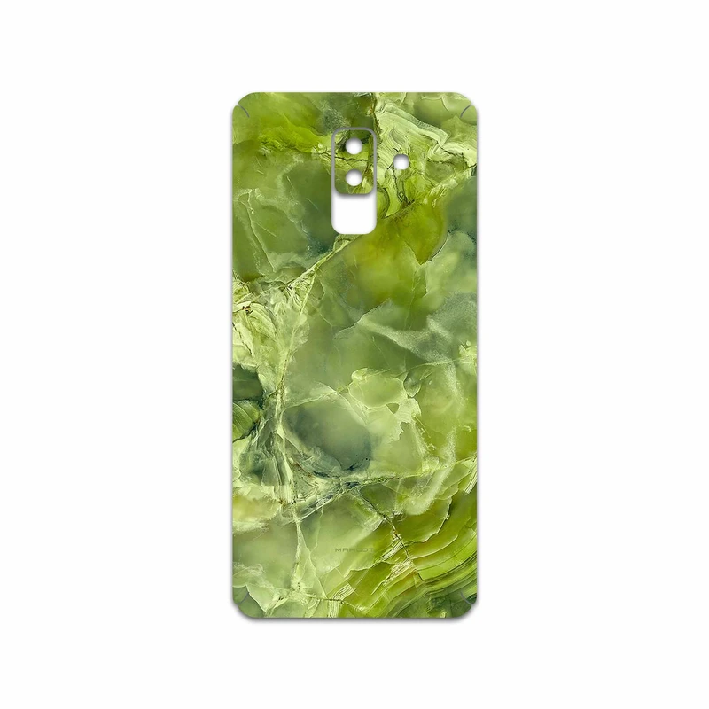 برچسب پوششی ماهوت مدل Green Crystal Marble مناسب برای گوشی موبایل سامسونگ Galaxy A6 Plus 2018