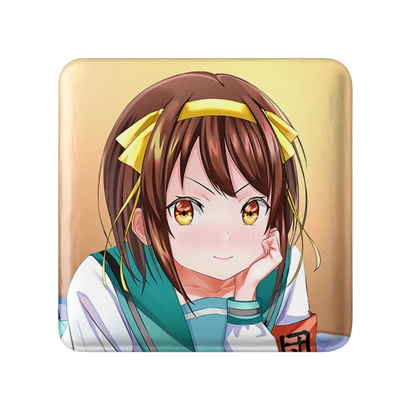مگنت خندالو طرح هاروهی انیمه ناپدید شدن هارومی سوزومیا The Disappearance of Haruhi Suzumiya  مدل مربعی کد 23145
