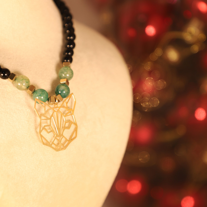 گردنبند طلا 18 عیار زنانه الن نار مدل گربه کد EN10401