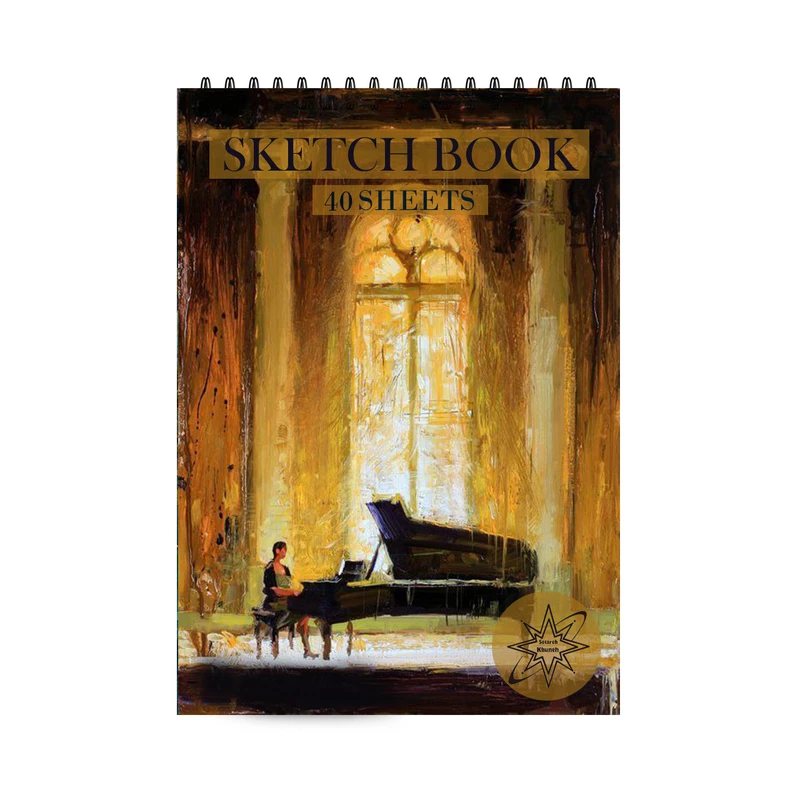 دفتر طراحی 40 برگ ستاره خونه مدل پیانو کد a5