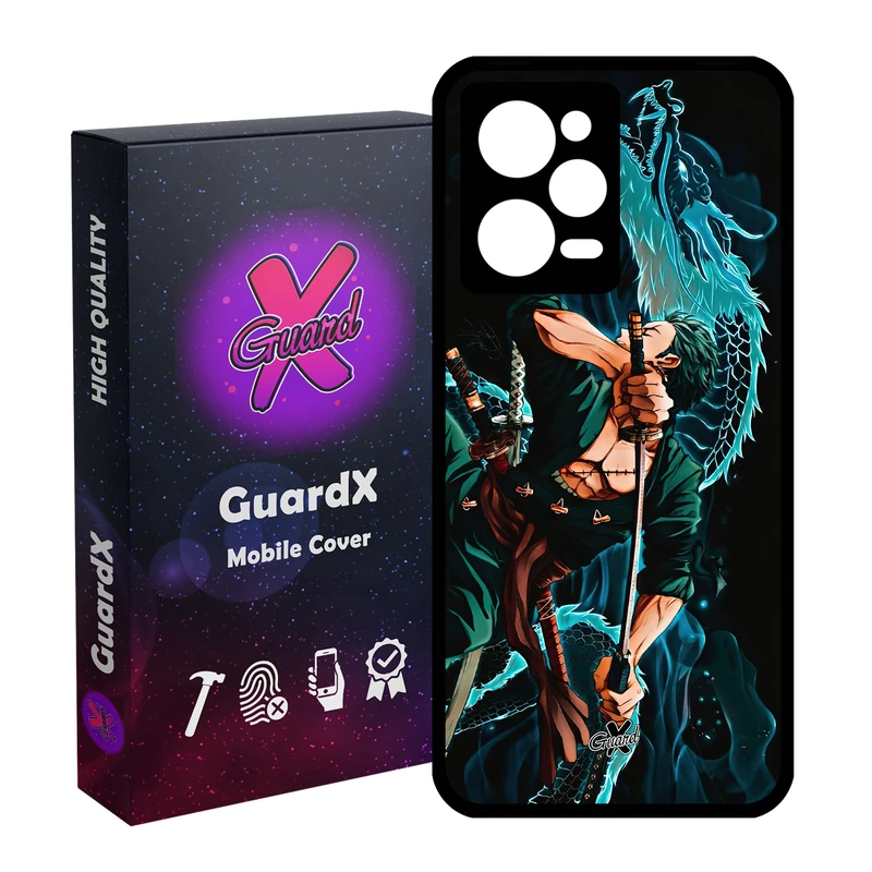 کاور گارد ایکس طرح Roronoa Zoro Anime مدل Glass10553 مناسب برای گوشی موبایل شیائومی Redmi Note 12 Pro 5G/Poco X5 Pro 5G/Note 12 Pro Pro speed