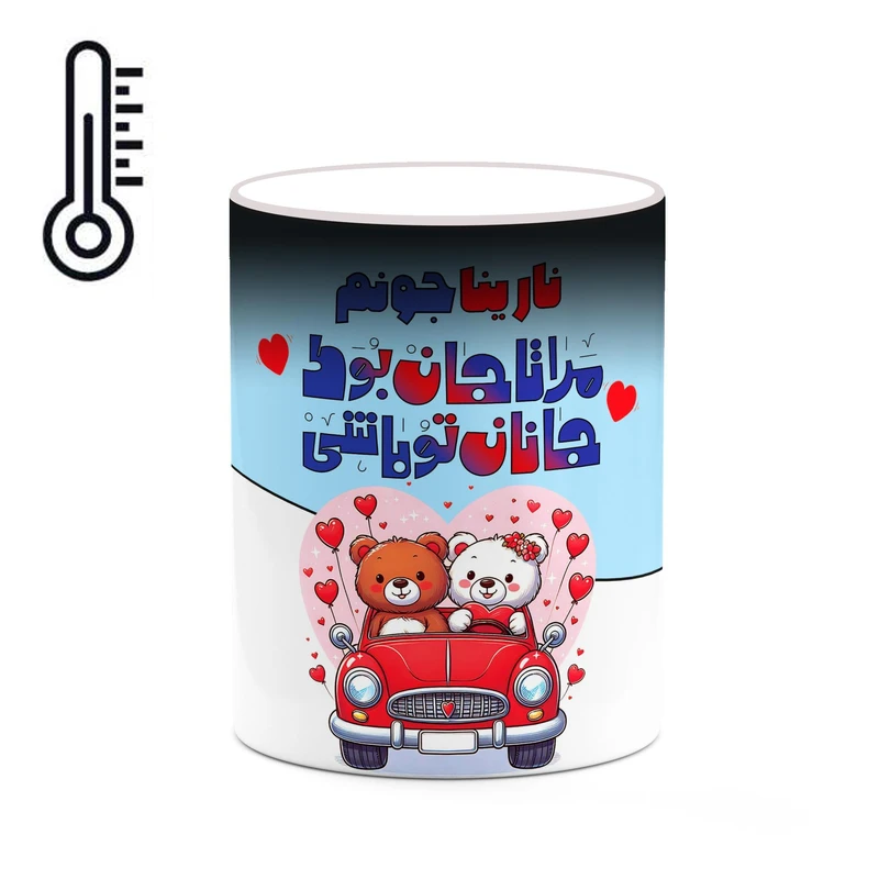 ماگ حرارتی کاکتی طرح اسم نارینا مدل عاشقانه کد mgn69805