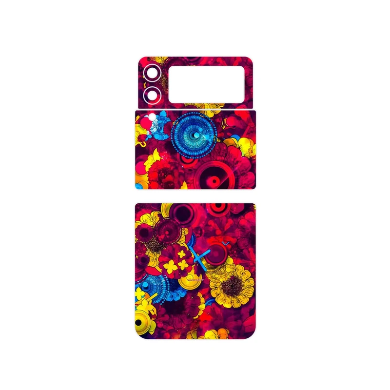 برچسب پوششی ماهوت مدل Vector Flower Garden Digital Art مناسب برای گوشی موبایل سامسونگ Galaxy Z Flip3 5G