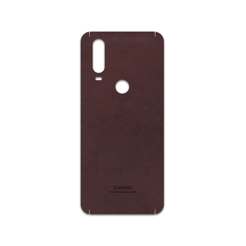 برچسب پوششی ماهوت مدل Matte-Dark-Brown-Leather مناسب برای گوشی موبایل موتورولا One Action