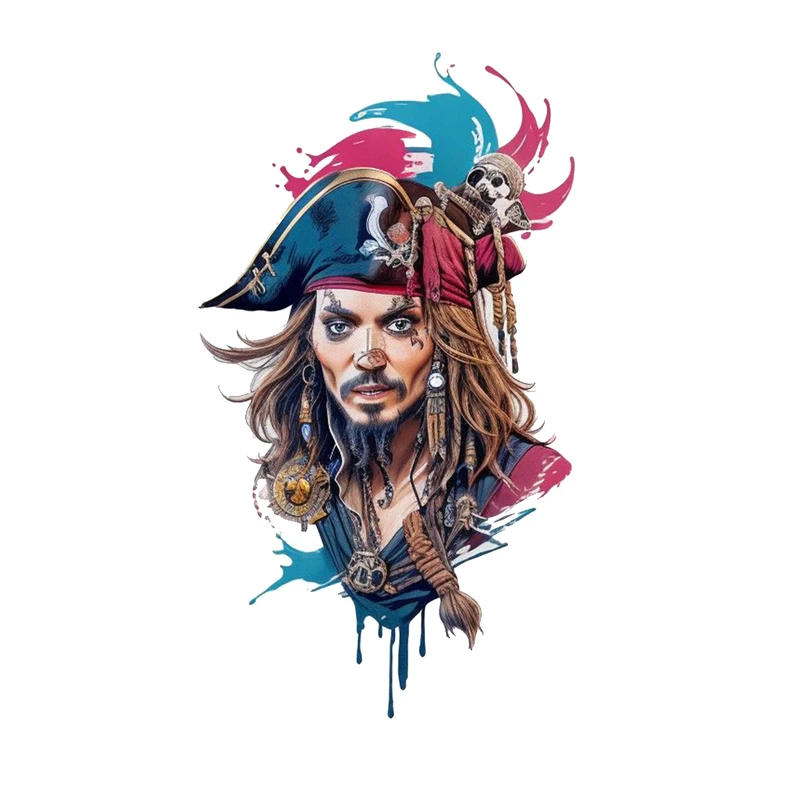استیکر لپ تاپ و موبایل مدل سریال طرح دزدان دریایی کاراییب Pirates of the Caribbean کد 4364