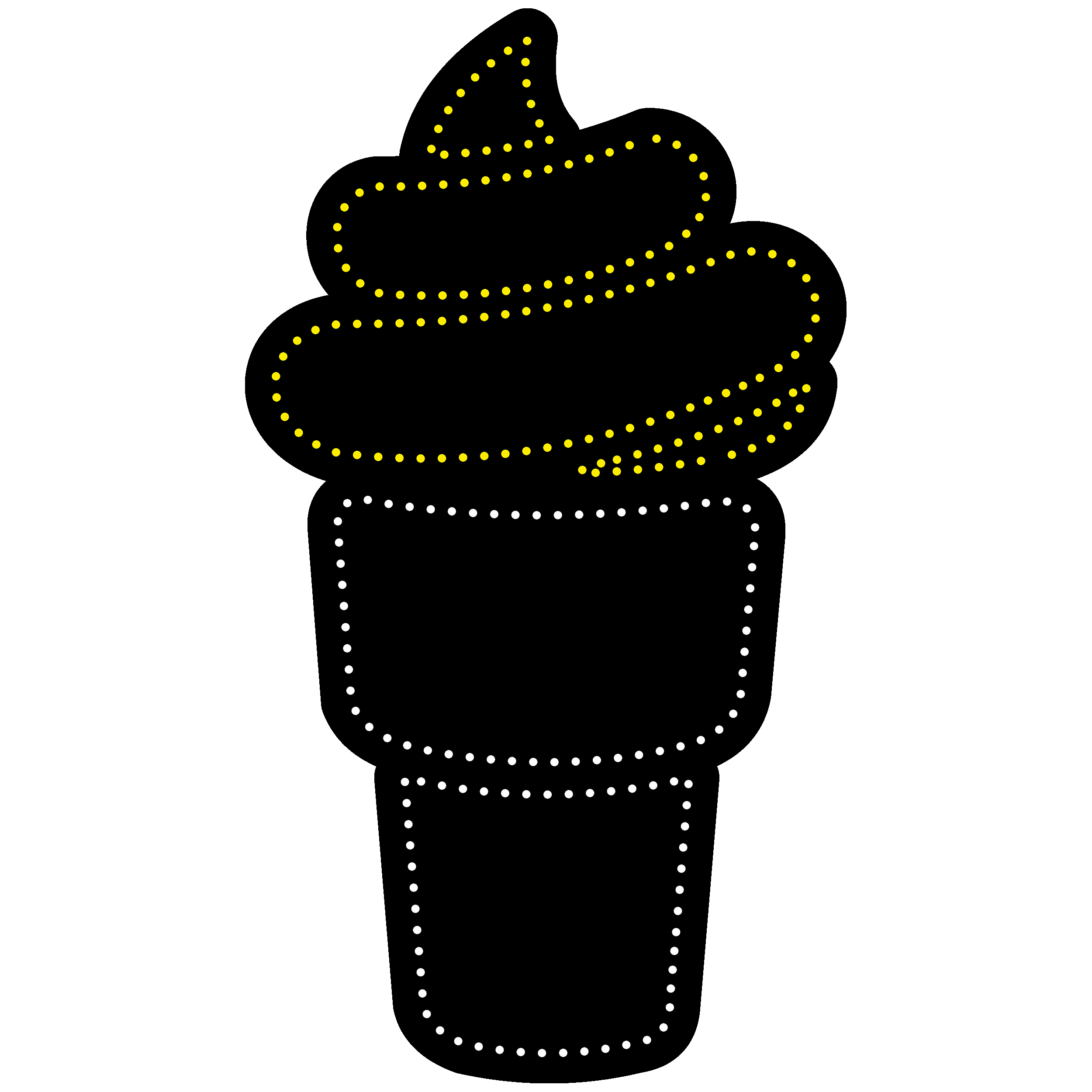 تابلو ال ای دی آیاز طرح بستنی کد 249