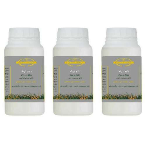 کود کامل گیاهان آپارتمانی نانو محلول ماکرو و میکرو درصد بالا نیکا مدل 2-plus حجم 1 لیتر بسته 3 عددی