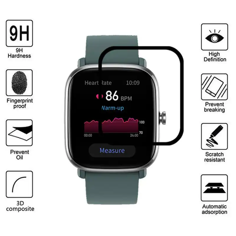 محافظ صفحه نمایش گودزیلا مدل G-PMMA مناسب برای ساعت هوشمند امیزفیت GTS 2 Mini بسته 2 عددی